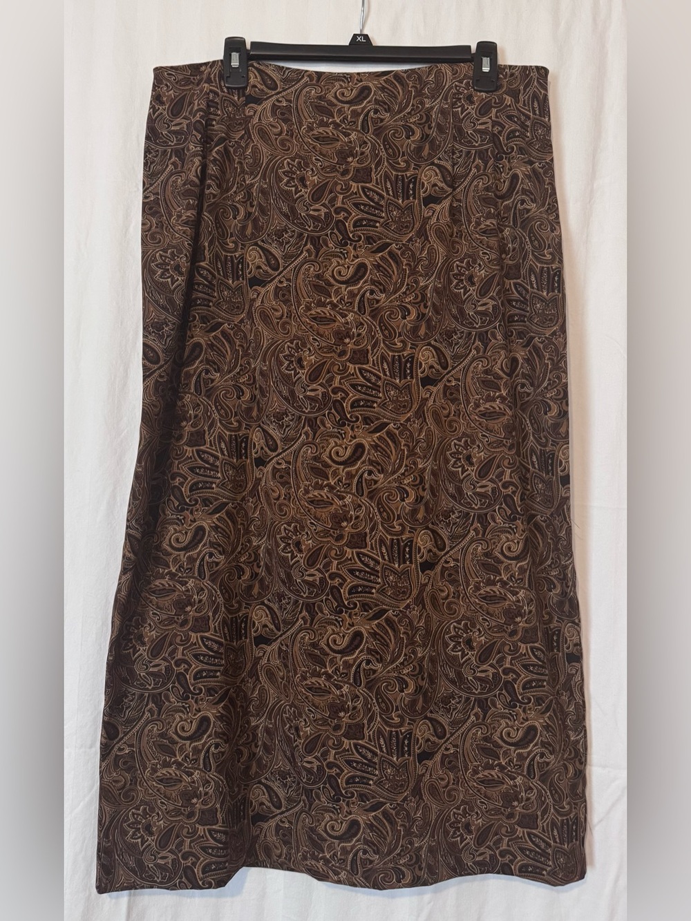 Briggs New York Paisley Maxi Skirt – Size 16 – Soft Stretch Fabric